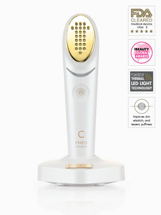 ENEO Advanced device for skin enhancement with FDA clearance and LED light technology.