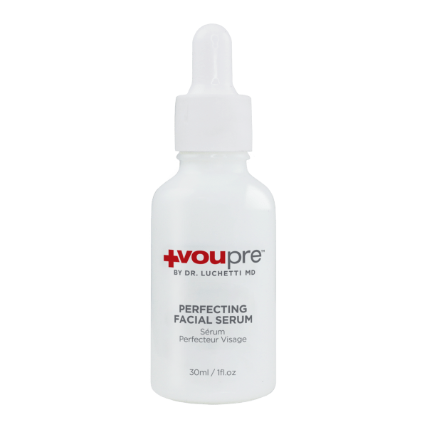 Perfecting Facial Serum by Voupre, 30ml bottle with dropper for skincare.