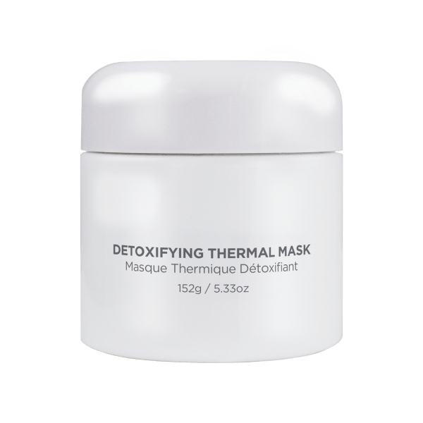 Detoxifying Thermal Mask in a white container, perfect for rejuvenating skin and promoting wellness.