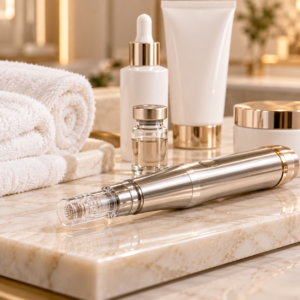 Iconic Skin Legacy treatment device displayed with professional skincare products