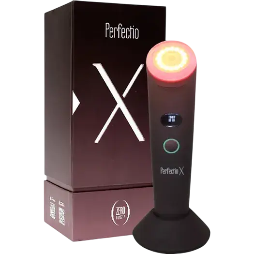 Perfectio X red light therapy device with packaging box